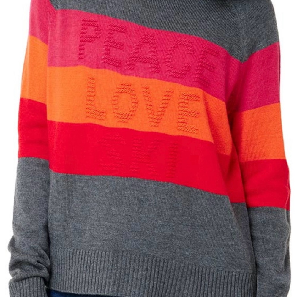 Krimson Klover Joni Peace Love Ski sweater xl